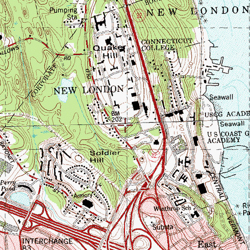 Topographic Map of Starr Hill, CT