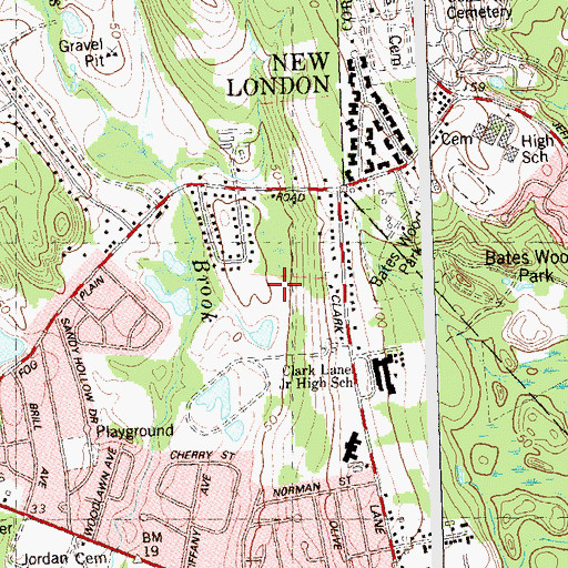 Topographic Map of Stenger Farm, CT