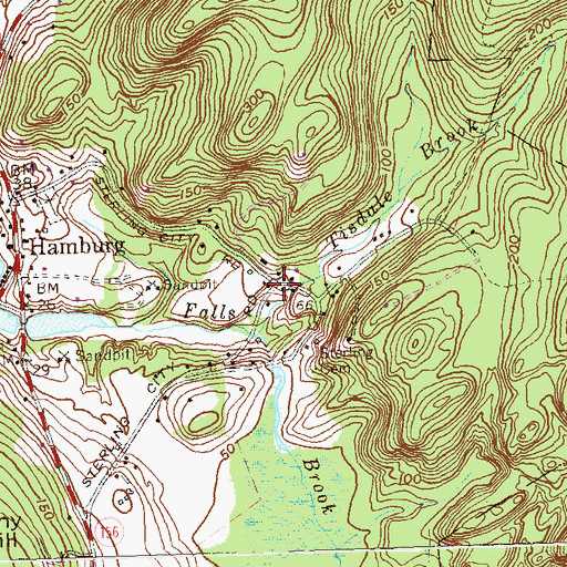 Topographic Map of Sterling City, CT