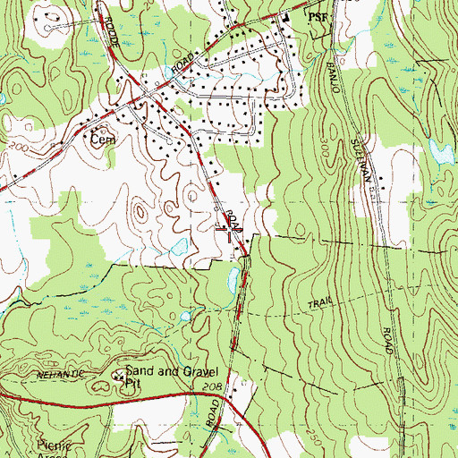Topographic Map of Stickmeadow (historical), CT