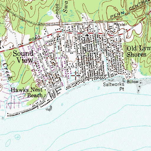 Topographic Map of Swan Pond, CT