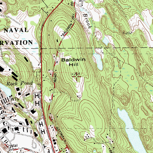 Topographic Map of Trident Park, CT