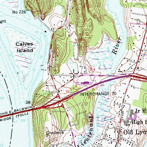 Topographic Map of Trowbridge Corner (historical), CT