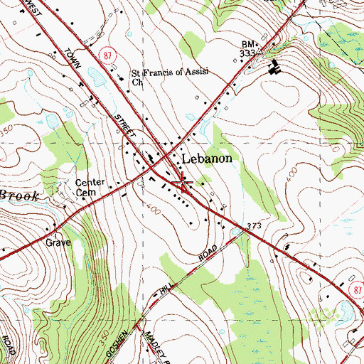 Topographic Map of Trumbull Park, CT