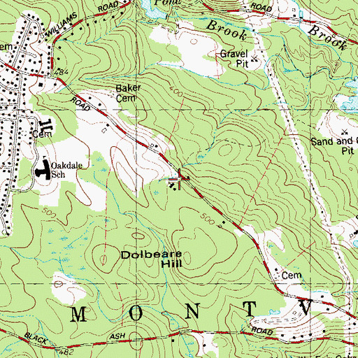 Topographic Map of United Church of Christ, CT