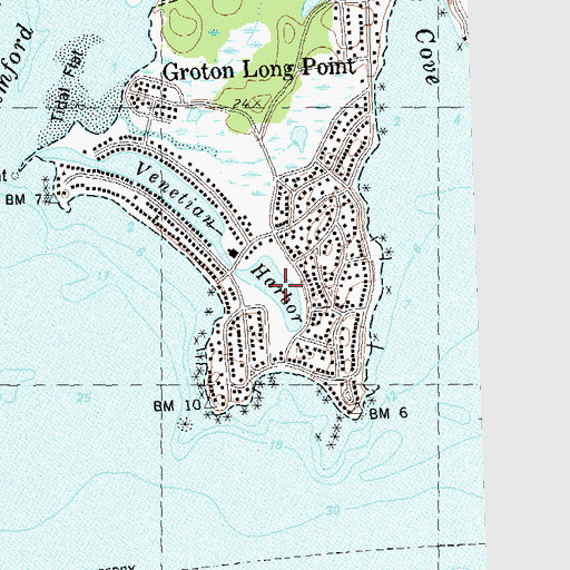 Topographic Map of The Upper Lagoon, CT