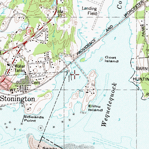 Topographic Map of Walkers Dock, CT