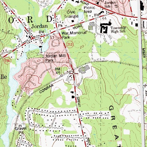 Topographic Map of Waterford Station (historical), CT