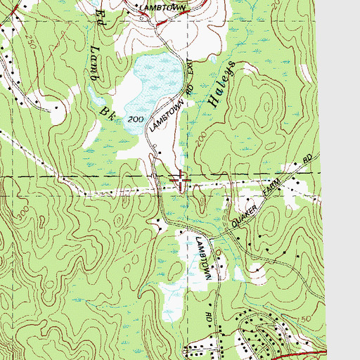 Topographic Map of Watrous Park, CT