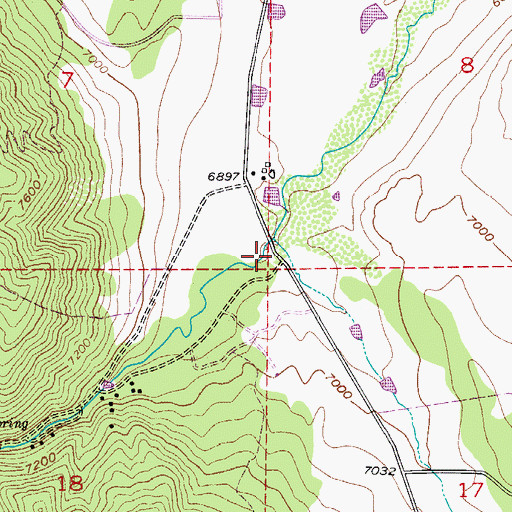 Topographic Map of Stone Canyon, CO