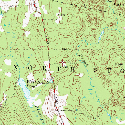 Topographic Map of YMCA Camp, CT