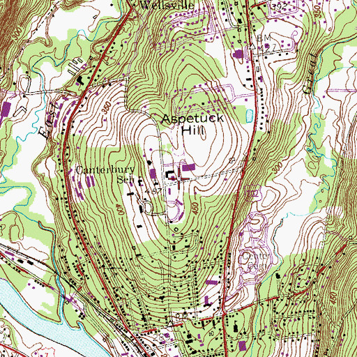 Topographic Map of Aspetuck Plain (historical), CT