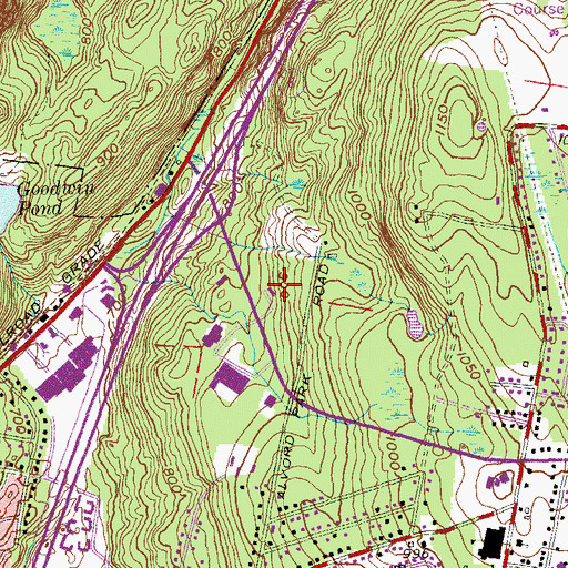 Topographic Map of Boy Scout Service Center, CT
