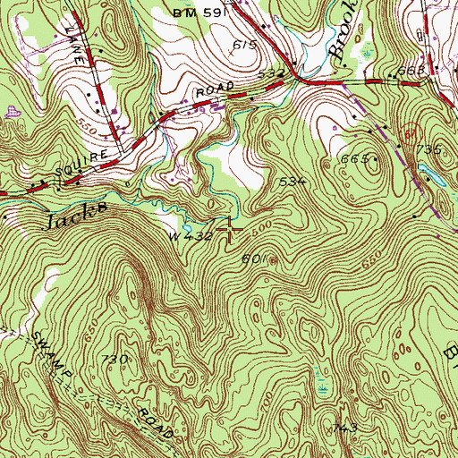 Topographic Map of Brian E Tierney Preserve, CT