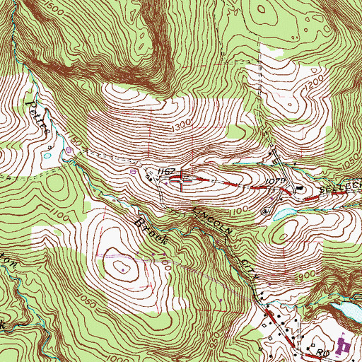 Topographic Map of Brook Hill, CT