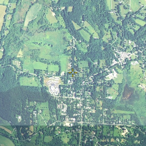 Aerial/Satellite Image of Cemetery Hill, CT