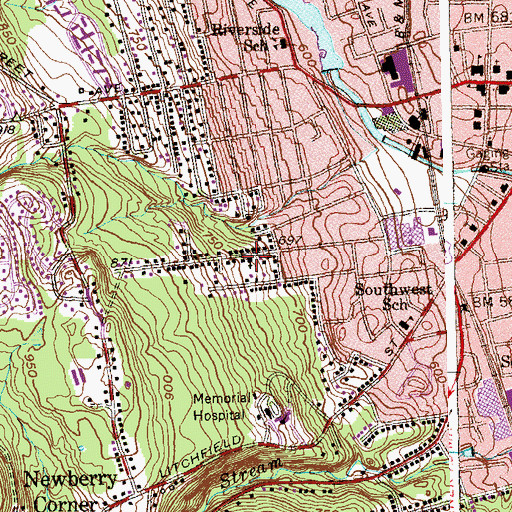 Topographic Map of Christian Apostolic Church, CT