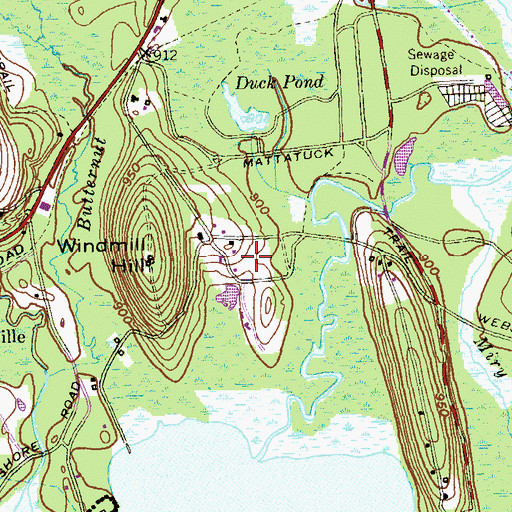 Topographic Map of Conservatin Center, CT