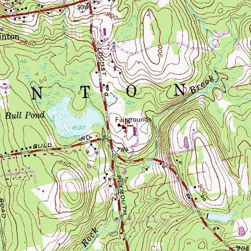 Topographic Map of Harwinton Fair Grounds, CT