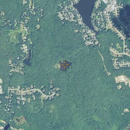 Aerial/Satellite Image of Hidden Lake, CT