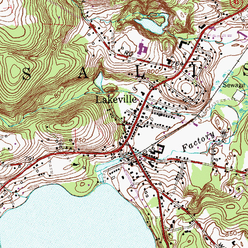 Topographic Map of Holley Williams House Museum, CT