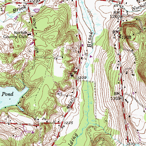 Topographic Map of Hutterian Brethren Church, CT