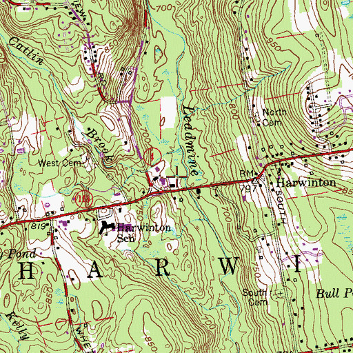 Topographic Map of Immaculate Heart of Mary Church, CT