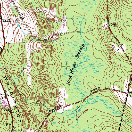 Topographic Map of J O Enders State Forest, CT