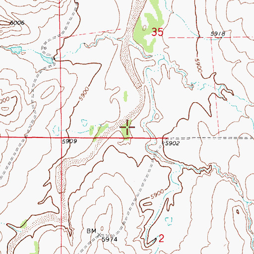 Topographic Map of Station Gulch, CO