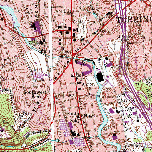 Topographic Map of Living Faith Christian Center, CT