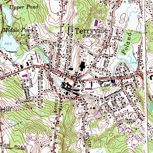 Topographic Map of Lock Museum of America, CT