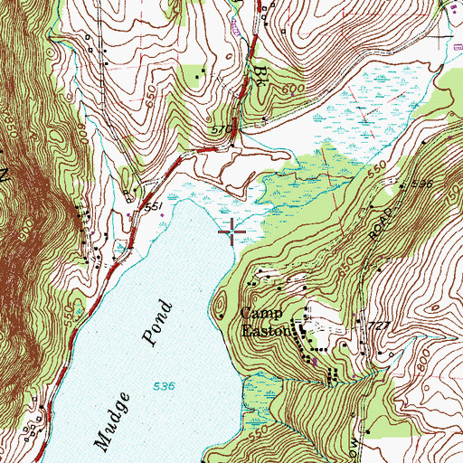 Topographic Map of Long Pond Brook, CT