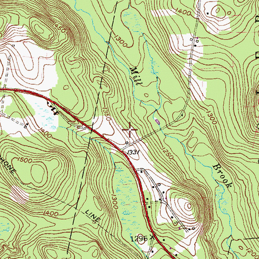 Topographic Map of Maasser Park, CT