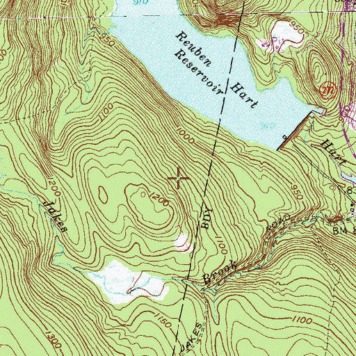 Topographic Map of Maria Pratt Girl Scout Camp, CT