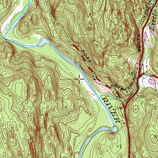 Topographic Map of Minor Bridge, CT