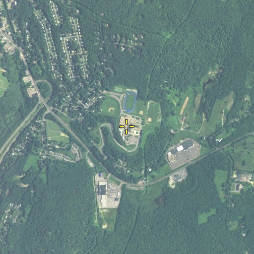 Aerial/Satellite Image of Northwester Regional High School, CT