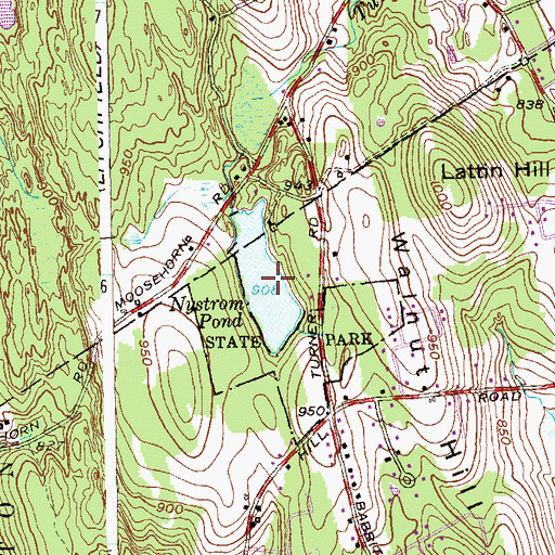 Topographic Map of Nystrom Park, CT