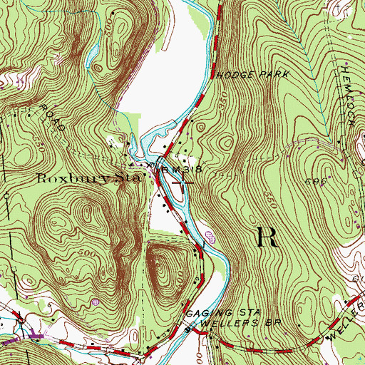 Topographic Map of Paquabaug, CT
