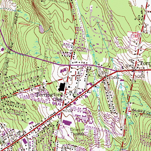 Topographic Map of Pleasant View Park, CT