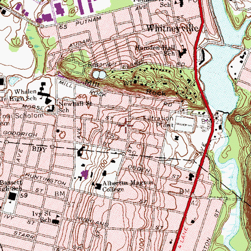 Topographic Map of McKeon Building, CT