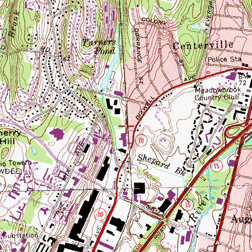 Topographic Map of Mix Pond (historical), CT