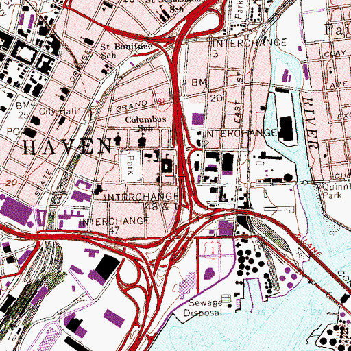 Topographic Map of New Guinea (historical), CT