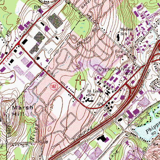 Topographic Map of Nike Site Park, CT