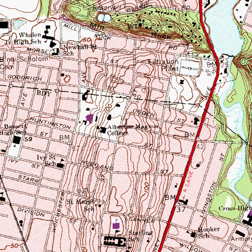 Topographic Map of Nilan Building, CT