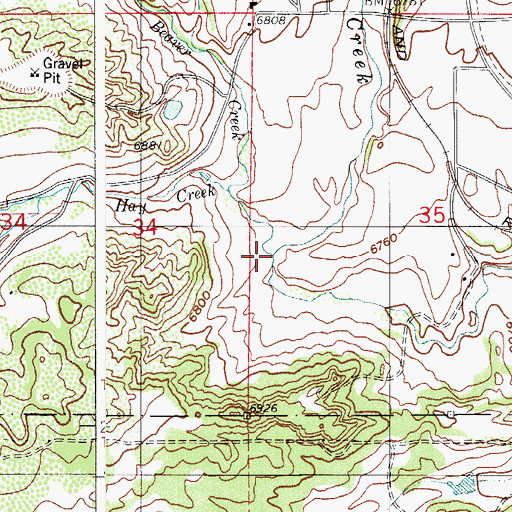 Topographic Map of Beaver Creek, CO