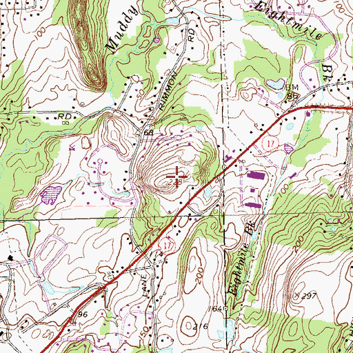 Topographic Map of North Hill, CT