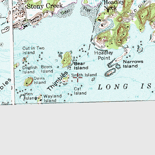 Topographic Map of Northford Rock, CT