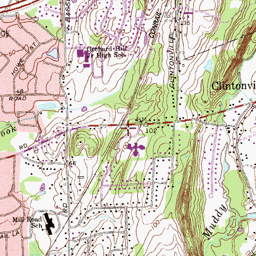 Topographic Map of Northford Station (historical), CT