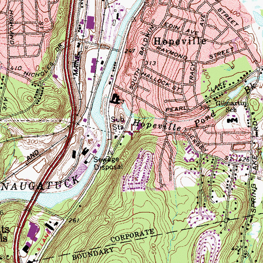Topographic Map of Our Lady of Fatima Church, CT