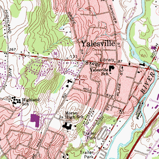 Topographic Map of Our Lady of Fatima Church, CT